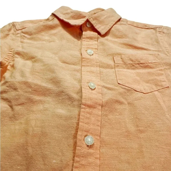 Janie & Jack | Boys’ Linen Button Down Shirt (2T) 🧡 - Picture 2 of 5